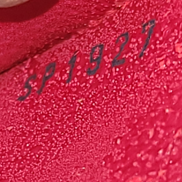 Louis Vuitton Epi Dauphine Jaune Red Clutch Toiletry Crossbody Bag Authentic - Picture 5 of 16